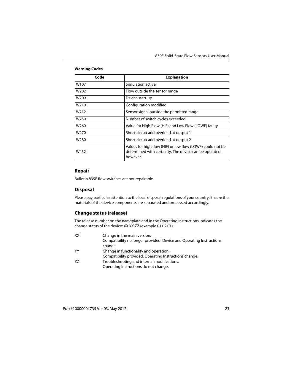 Rockwell Automation 839E Solid-State Flow Sensors User Manual | Page 25 / 32