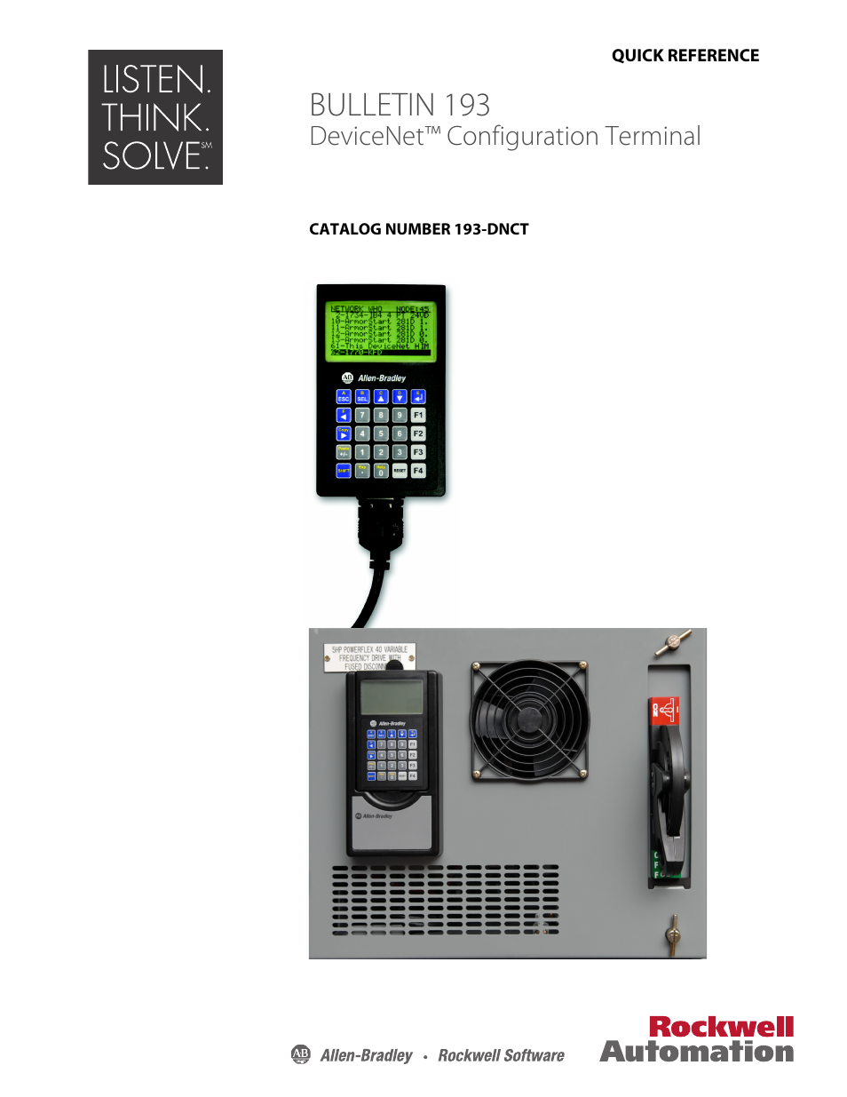 Rockwell Automation 193-DNCT DeviceNet Configuration Terminal User Manual | 8 pages