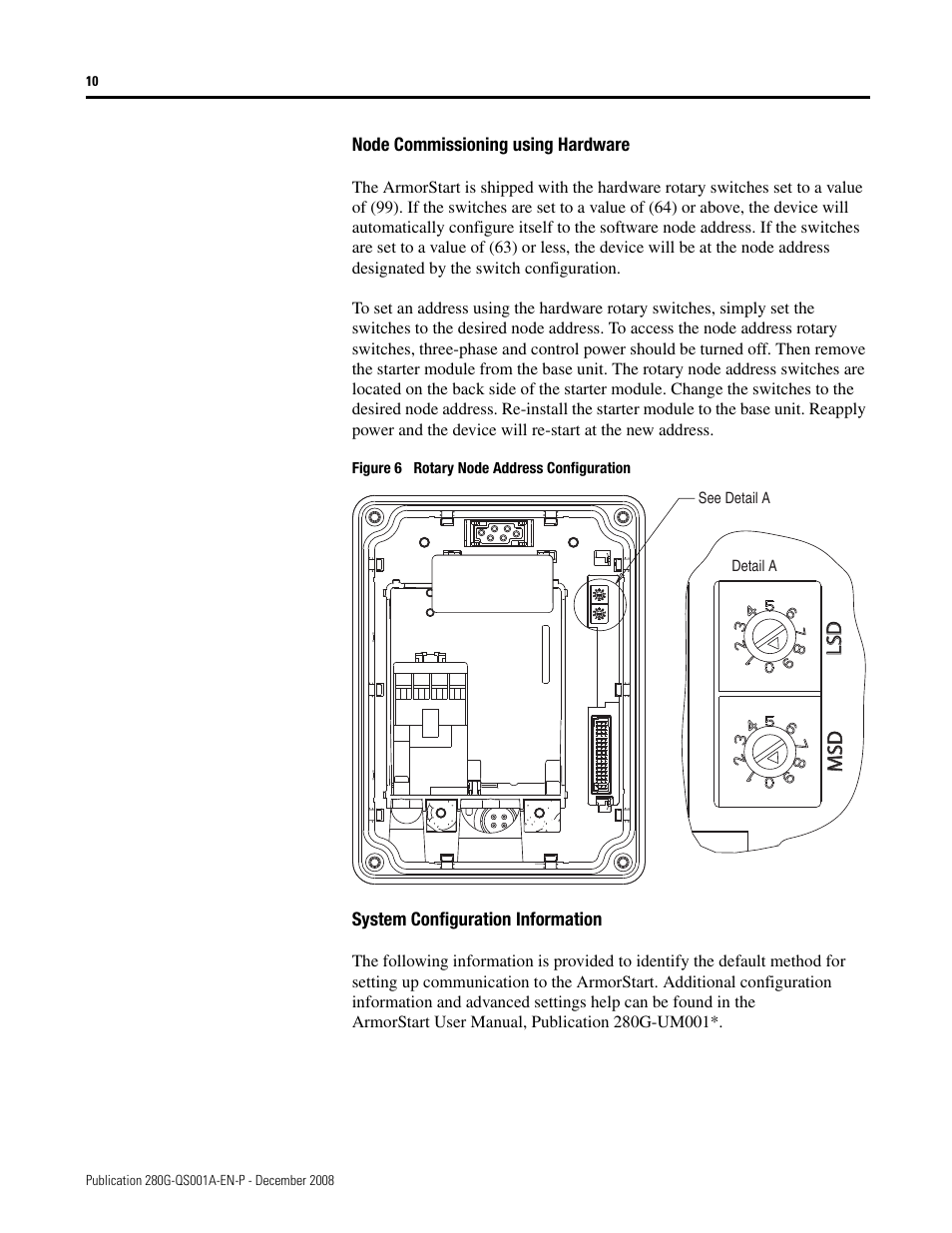 Lsdlsd msdmsd | Rockwell Automation 281G ArmorStart Distributed Motor Controller - Getting Started User Manual | Page 10 / 20