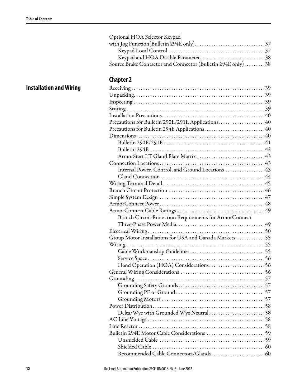 Rockwell Automation 294E ArmorStart LT EtherNet/IP Version - User Manual User Manual | Page 12 / 252