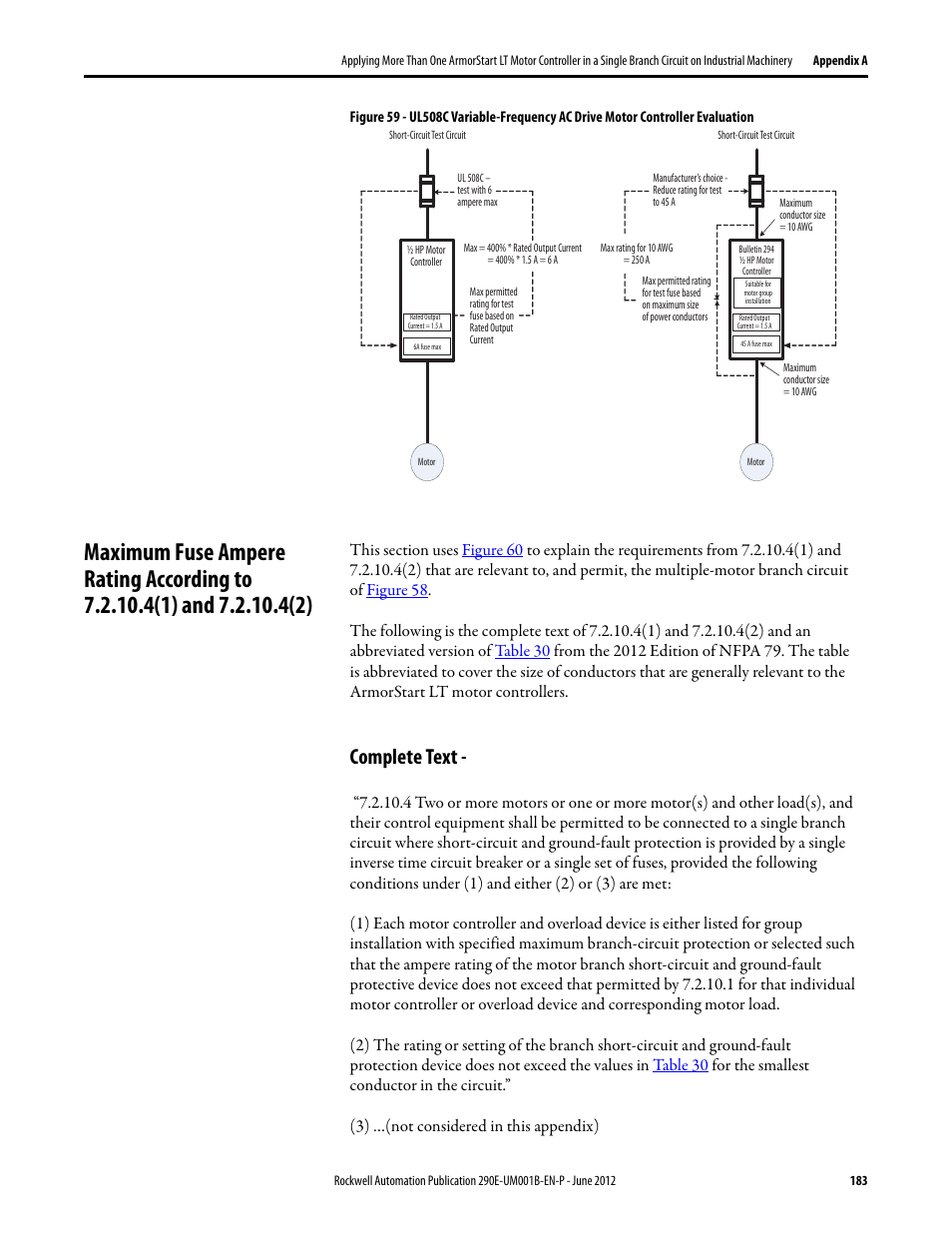 Complete text, Figure 59 | Rockwell Automation 294E ArmorStart LT EtherNet/IP Version - User Manual User Manual | Page 183 / 252
