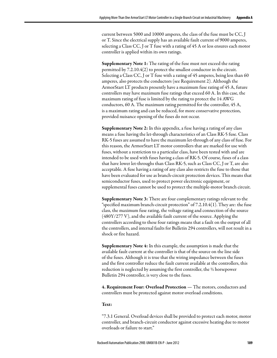 Rockwell Automation 294E ArmorStart LT EtherNet/IP Version - User Manual User Manual | Page 189 / 252