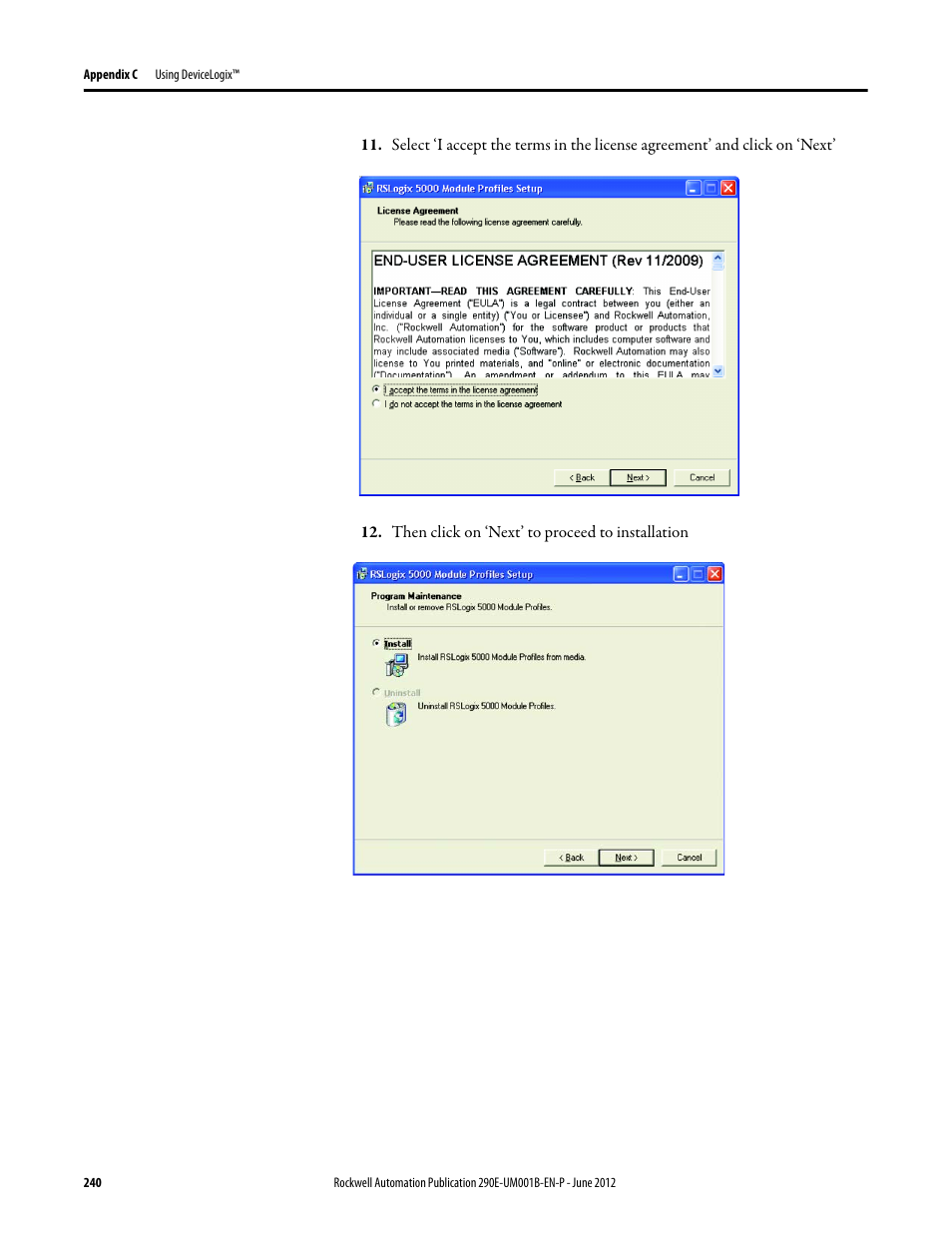 Rockwell Automation 294E ArmorStart LT EtherNet/IP Version - User Manual User Manual | Page 240 / 252