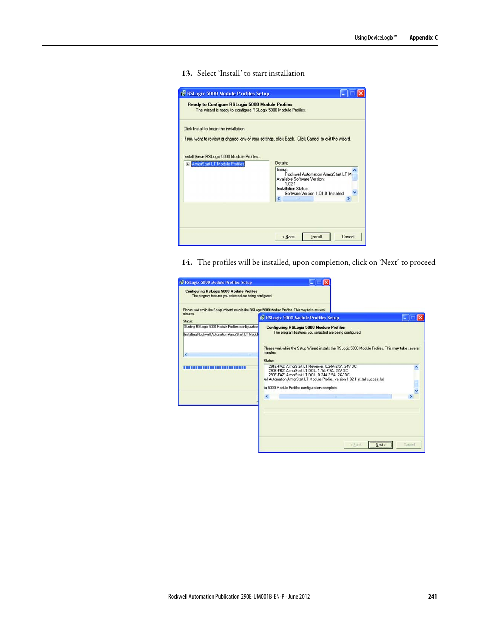 Rockwell Automation 294E ArmorStart LT EtherNet/IP Version - User Manual User Manual | Page 241 / 252