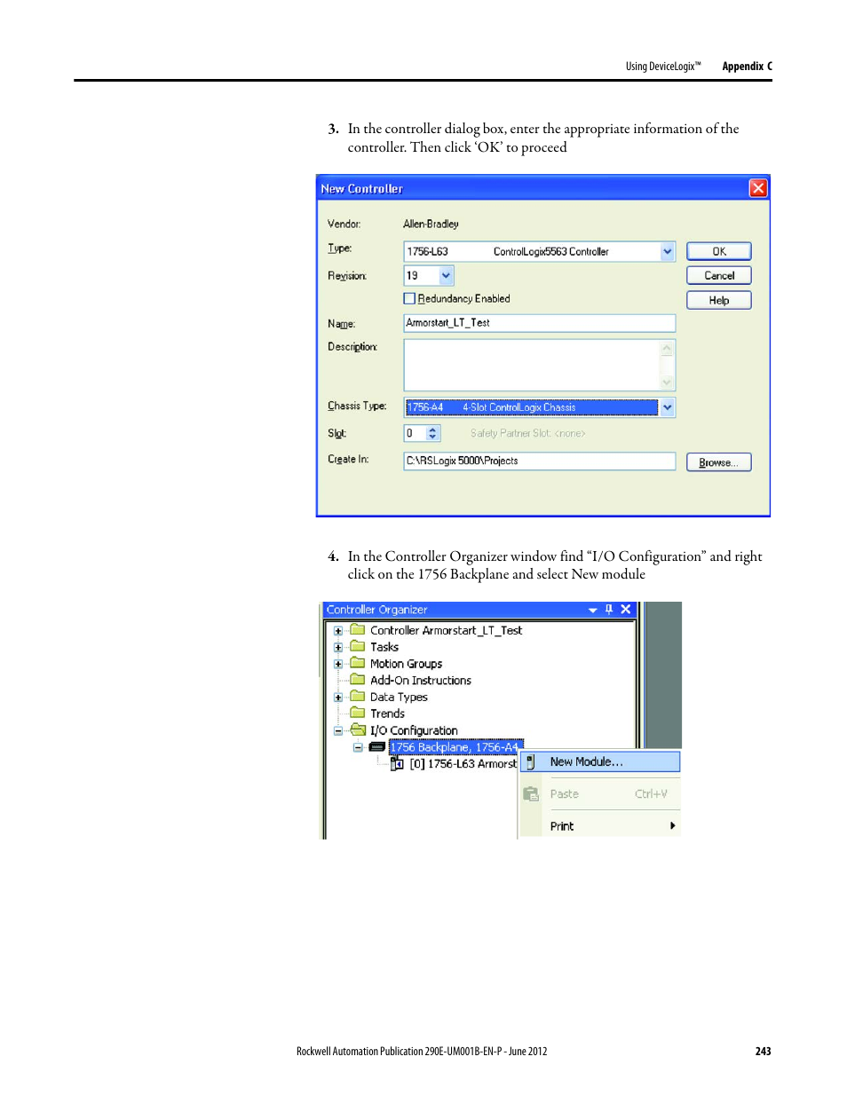 Rockwell Automation 294E ArmorStart LT EtherNet/IP Version - User Manual User Manual | Page 243 / 252