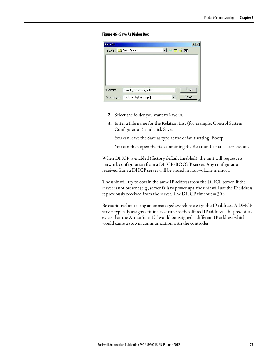 Rockwell Automation 294E ArmorStart LT EtherNet/IP Version - User Manual User Manual | Page 73 / 252