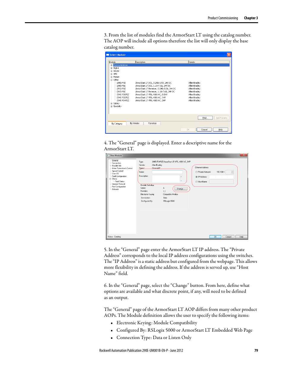 Rockwell Automation 294E ArmorStart LT EtherNet/IP Version - User Manual User Manual | Page 79 / 252