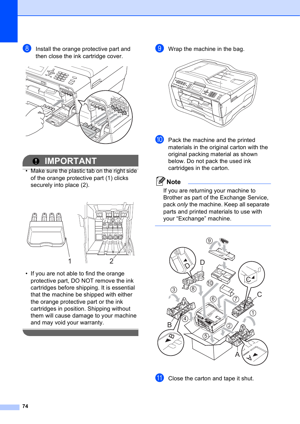 Important | Brother MFC J6710DW User Manual | Page 80 / 89
