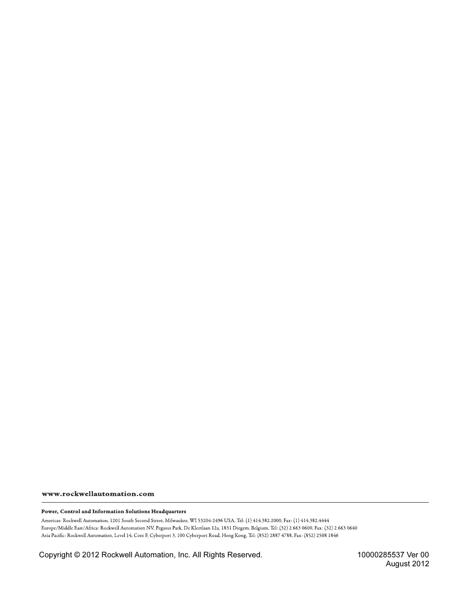 Rockwell Automation 440P Bulletin 440P 2 N.C. Small Metal Safety Position Switches, 2 m Cable User Manual | Page 4 / 4