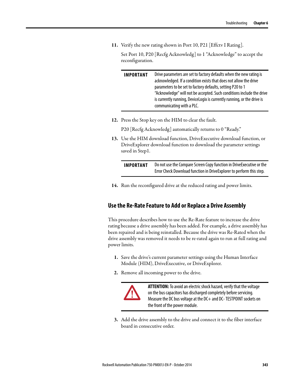 Rockwell Automation 21G PowerFlex 750-Series AC Drives Programming Manual User Manual | Page 343 / 544