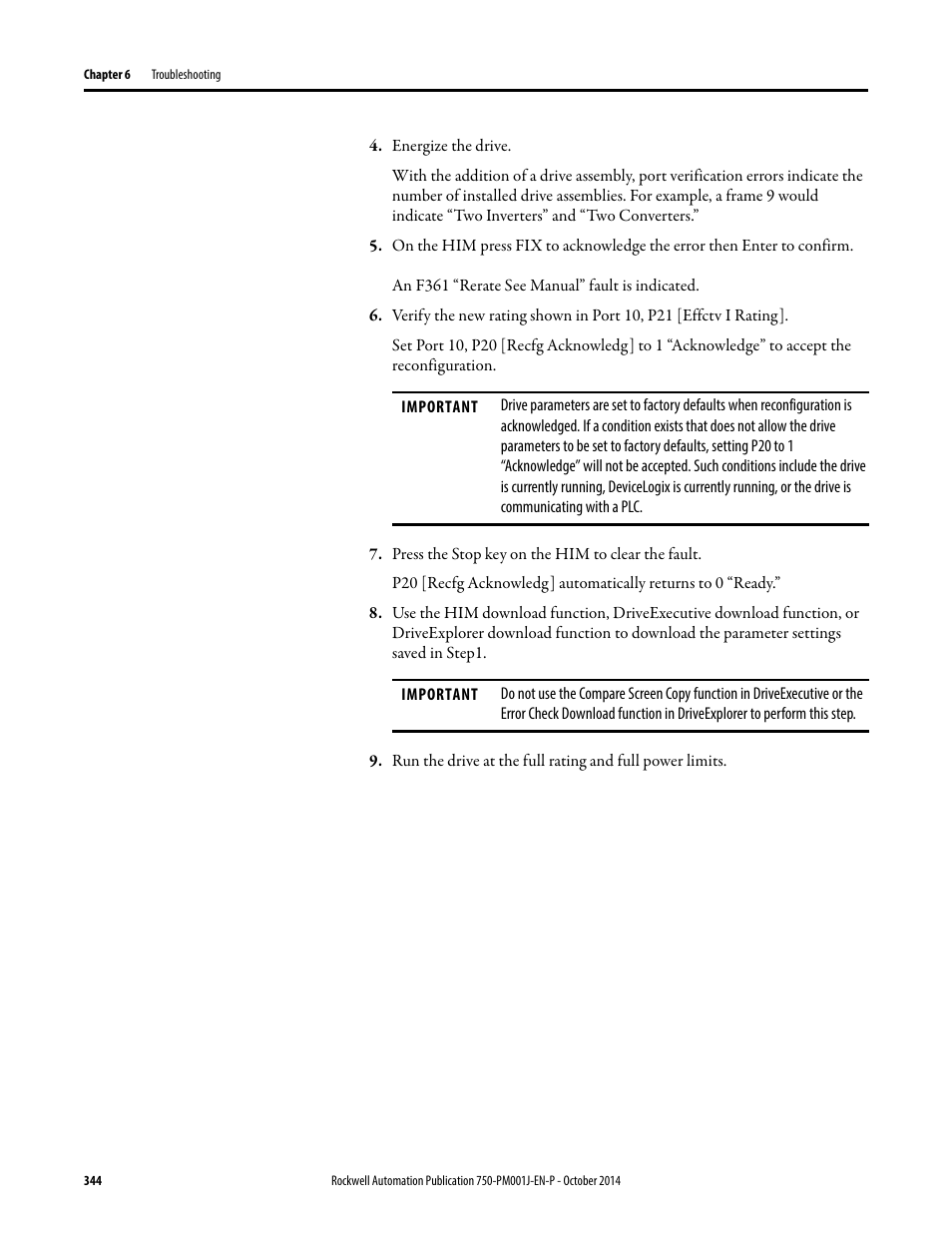 Rockwell Automation 21G PowerFlex 750-Series AC Drives Programming Manual User Manual | Page 344 / 544