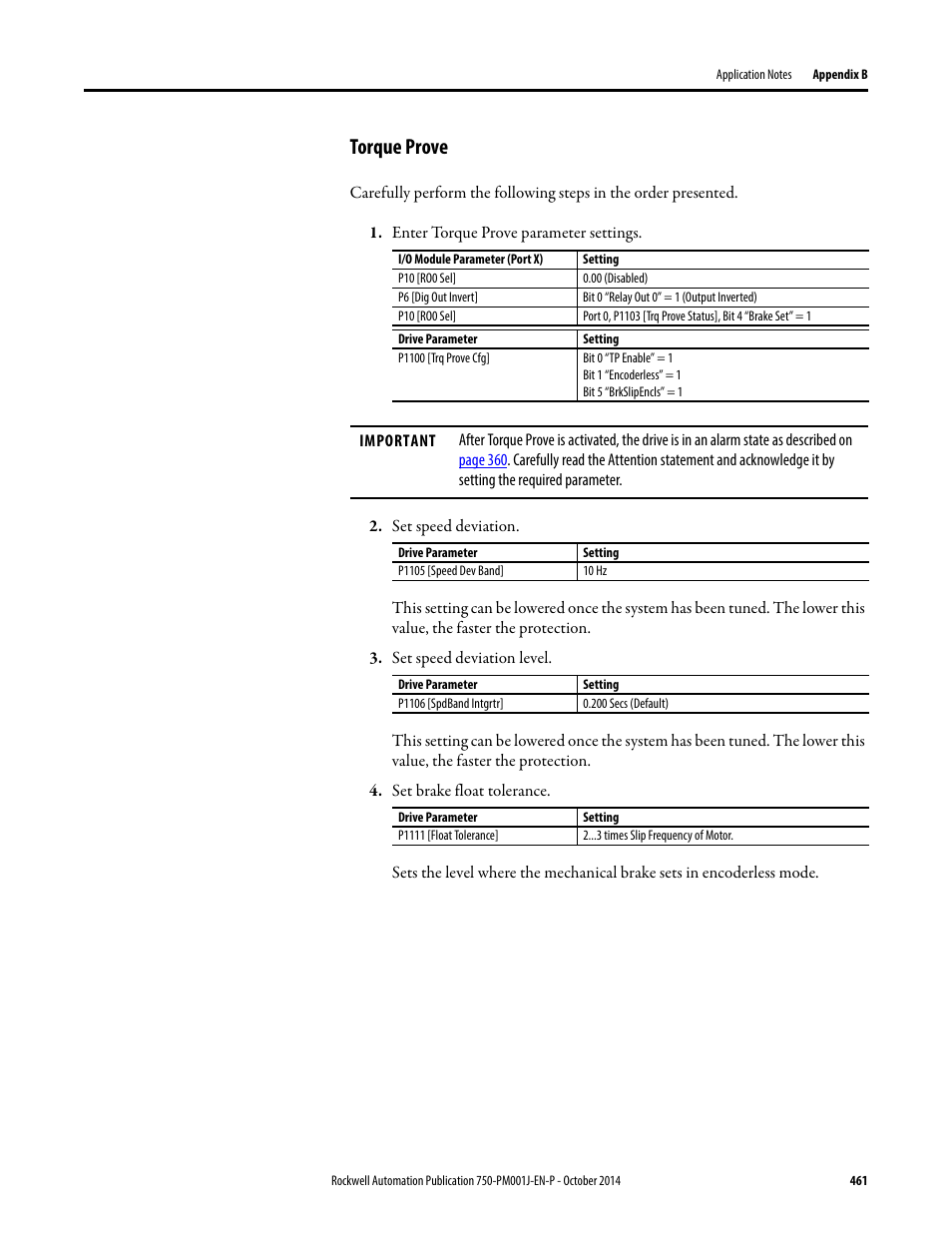 Torque prove | Rockwell Automation 21G PowerFlex 750-Series AC Drives Programming Manual User Manual | Page 461 / 544