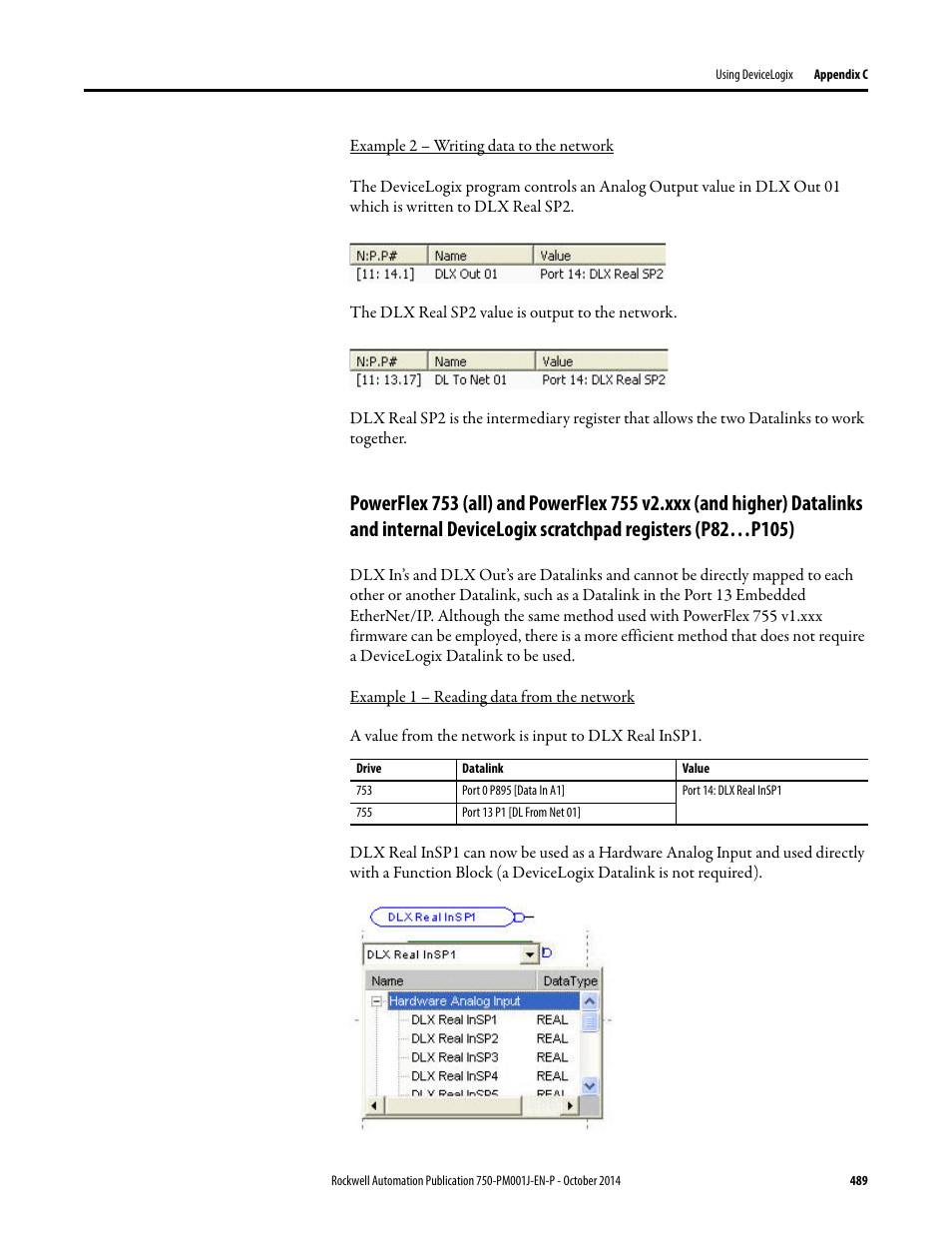 Rockwell Automation 21G PowerFlex 750-Series AC Drives Programming Manual User Manual | Page 489 / 544