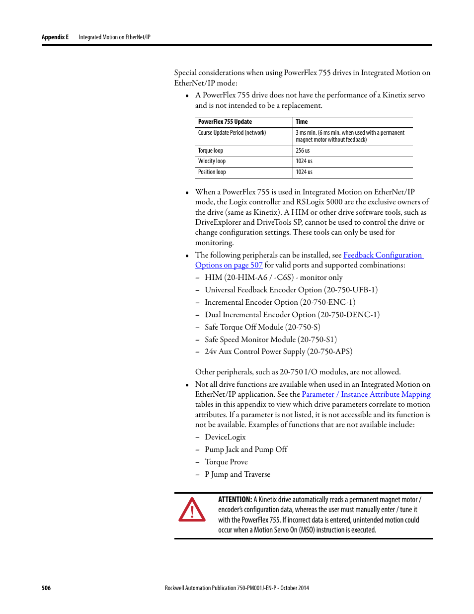 Rockwell Automation 21G PowerFlex 750-Series AC Drives Programming Manual User Manual | Page 506 / 544