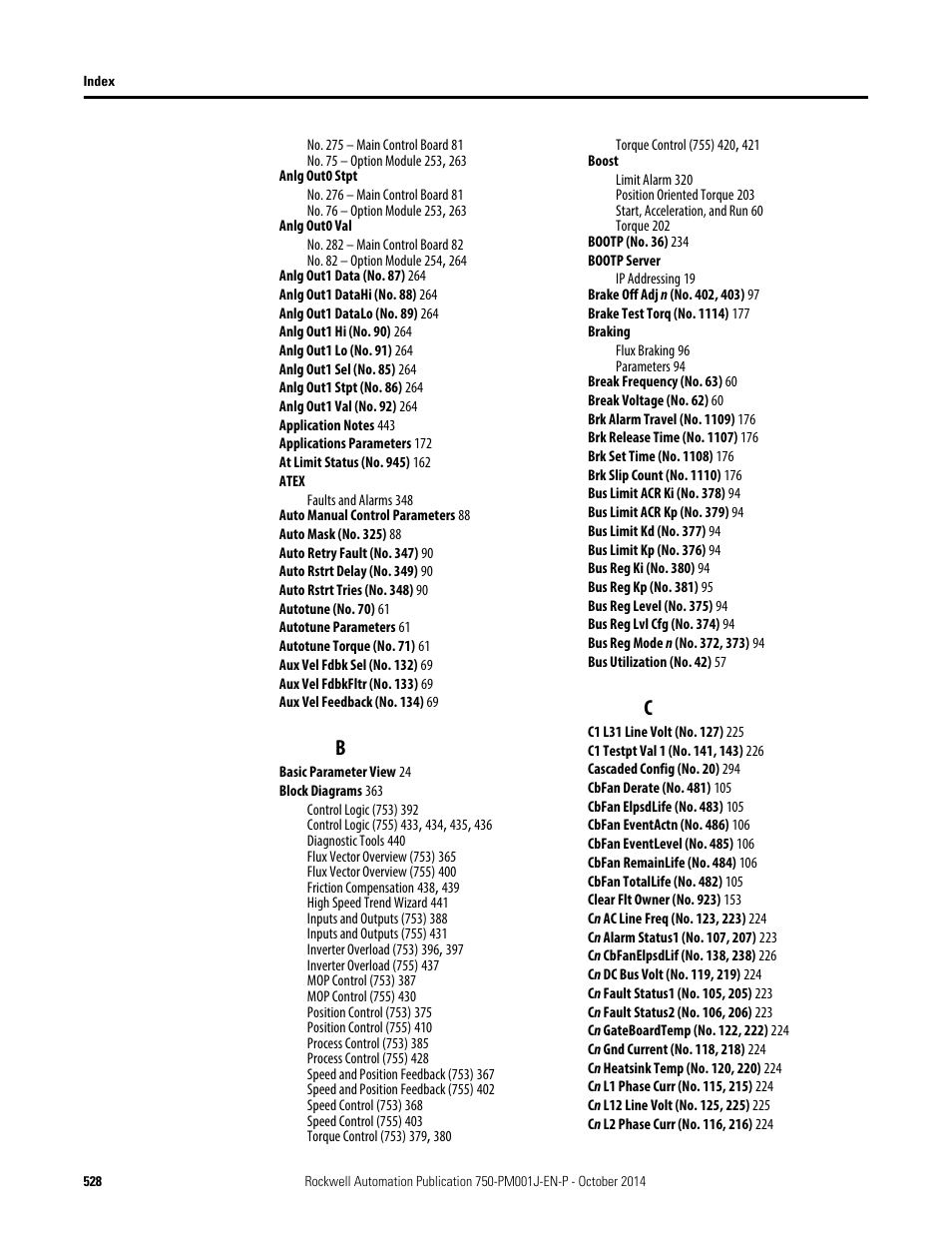 Rockwell Automation 21G PowerFlex 750-Series AC Drives Programming Manual User Manual | Page 528 / 544