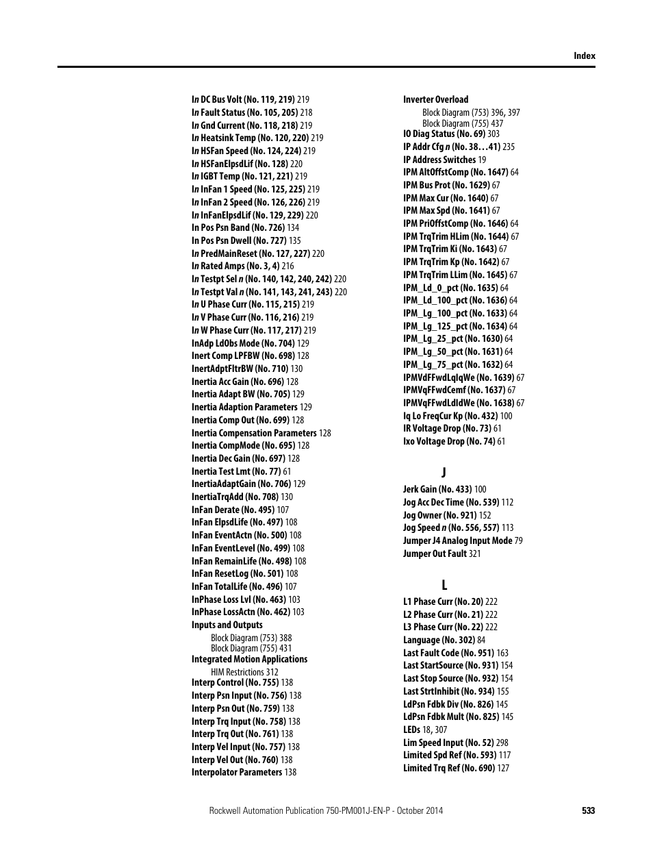 Rockwell Automation 21G PowerFlex 750-Series AC Drives Programming Manual User Manual | Page 533 / 544