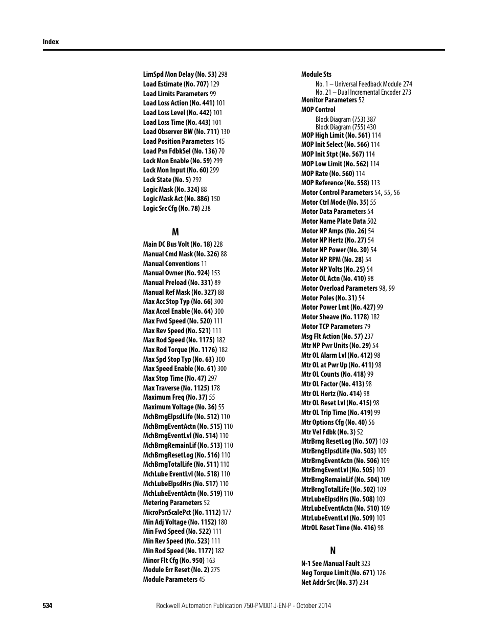 Rockwell Automation 21G PowerFlex 750-Series AC Drives Programming Manual User Manual | Page 534 / 544