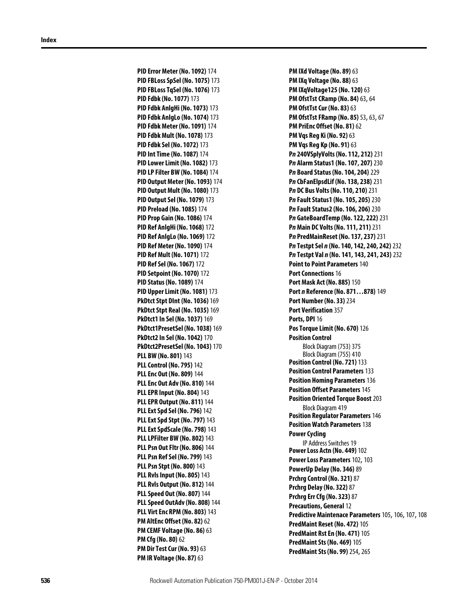 Rockwell Automation 21G PowerFlex 750-Series AC Drives Programming Manual User Manual | Page 536 / 544