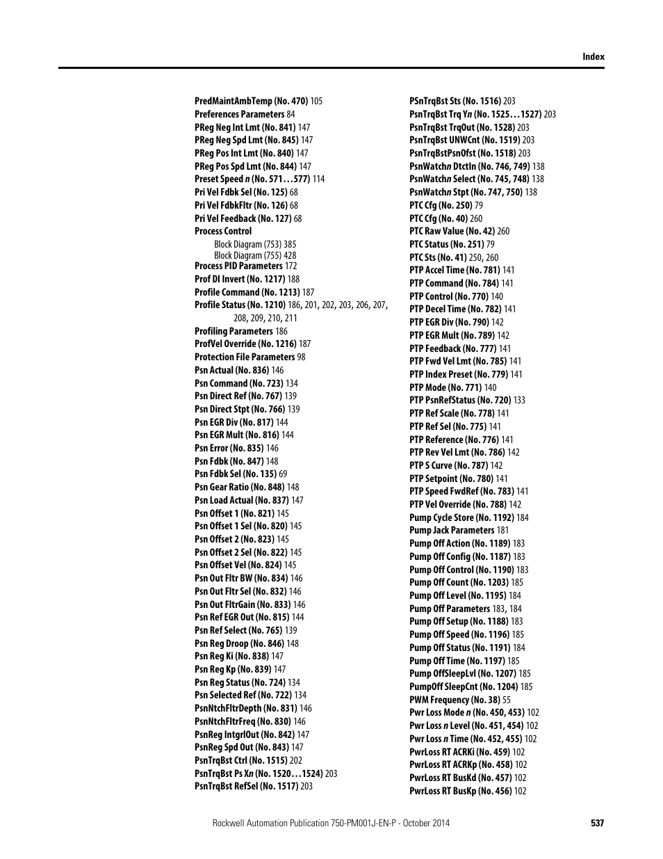 Rockwell Automation 21G PowerFlex 750-Series AC Drives Programming Manual User Manual | Page 537 / 544