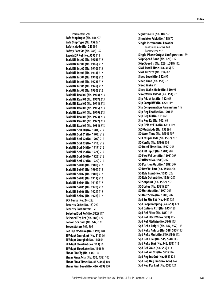 Rockwell Automation 21G PowerFlex 750-Series AC Drives Programming Manual User Manual | Page 539 / 544