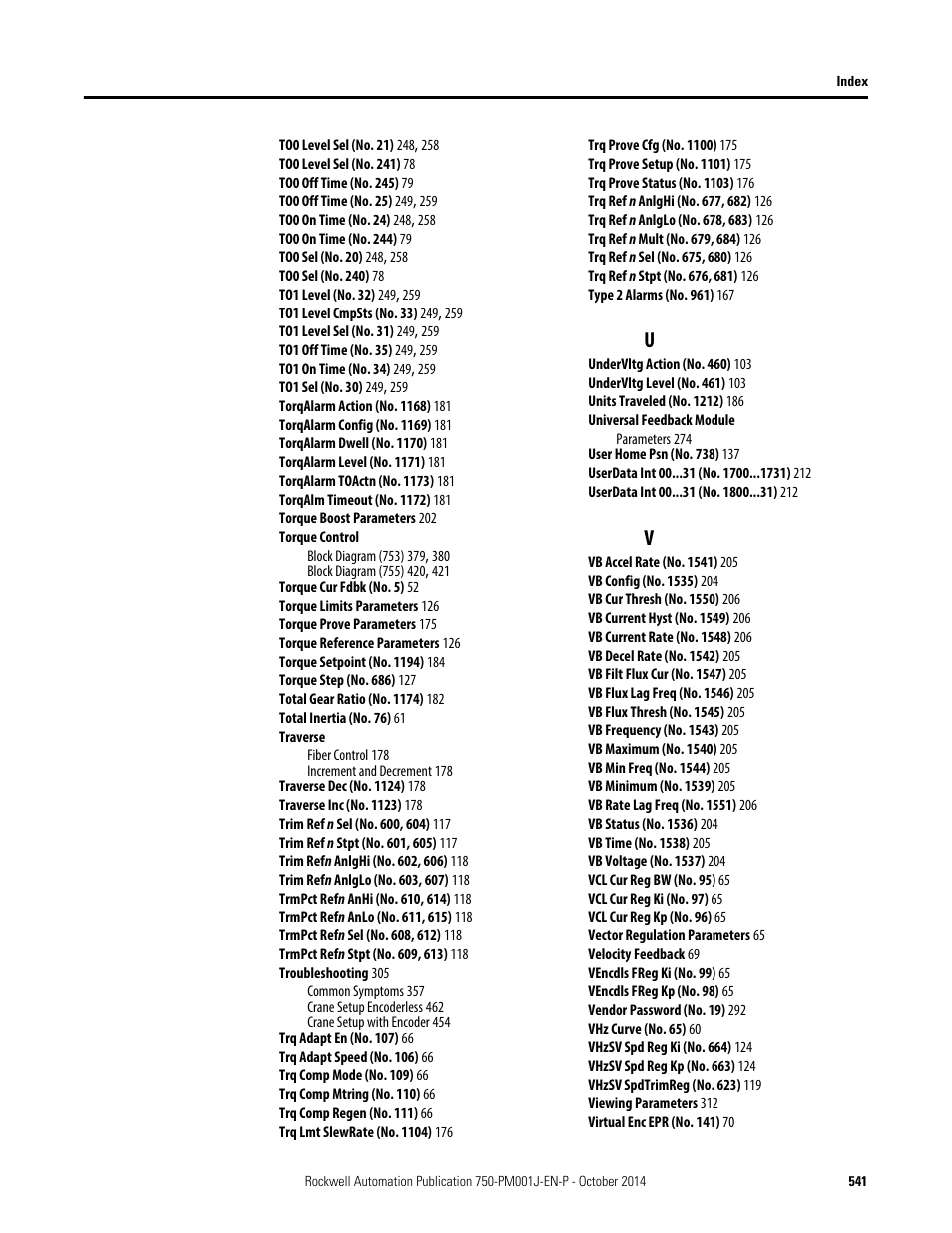 Rockwell Automation 21G PowerFlex 750-Series AC Drives Programming Manual User Manual | Page 541 / 544