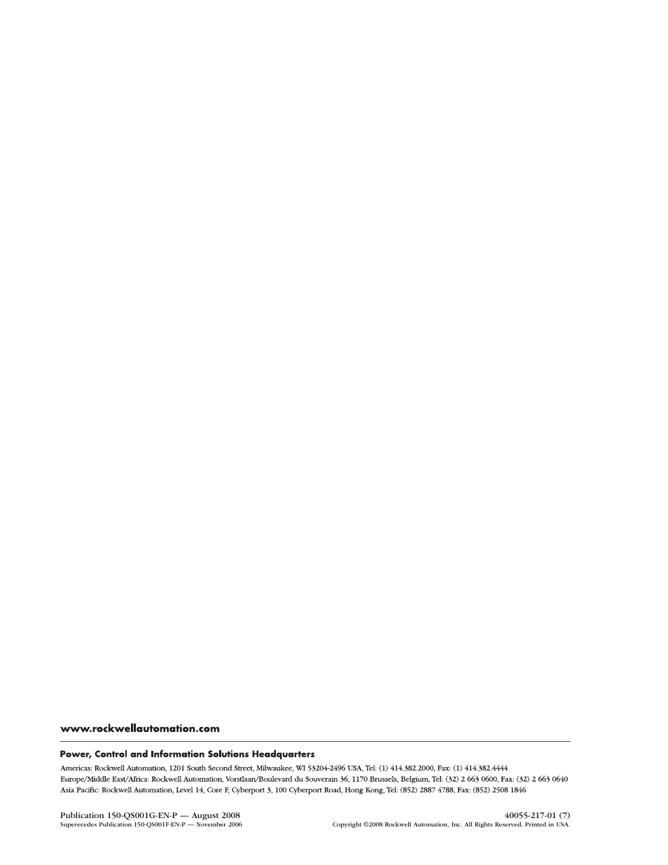 Rockwell Automation 150 SMC Flex Quick Start User Manual | Page 16 / 16