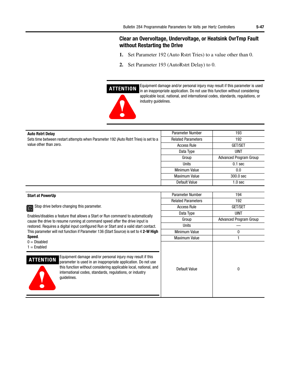 Rockwell Automation 284 ArmorStart User Manual User Manual | Page 169 / 480