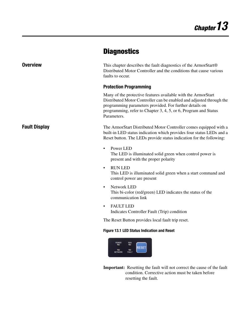 Diagnostics, Chapter | Rockwell Automation 284 ArmorStart User Manual User Manual | Page 291 / 480