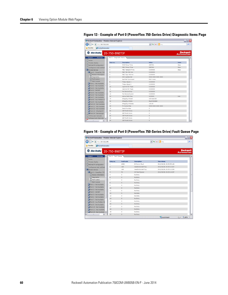 Figure 13, Figure 14 | Rockwell Automation 20-750-BNETIP BACnet/IP Option Module User Manual | Page 60 / 88