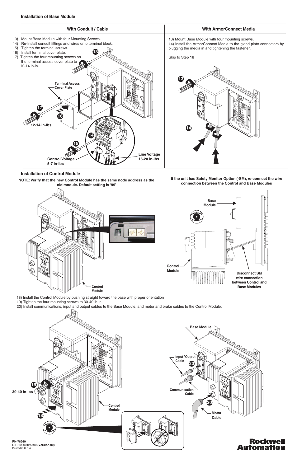 Rockwell Automation 284D- ArmorStart Base and Control Module Replacement User Manual | Page 2 / 2
