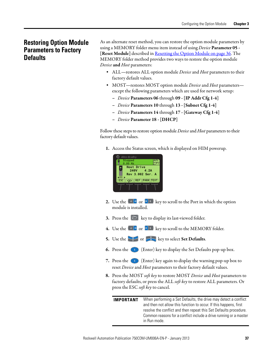 Rockwell Automation 20-750-PNET Profinet Single Port Option Module User Manual | Page 37 / 96