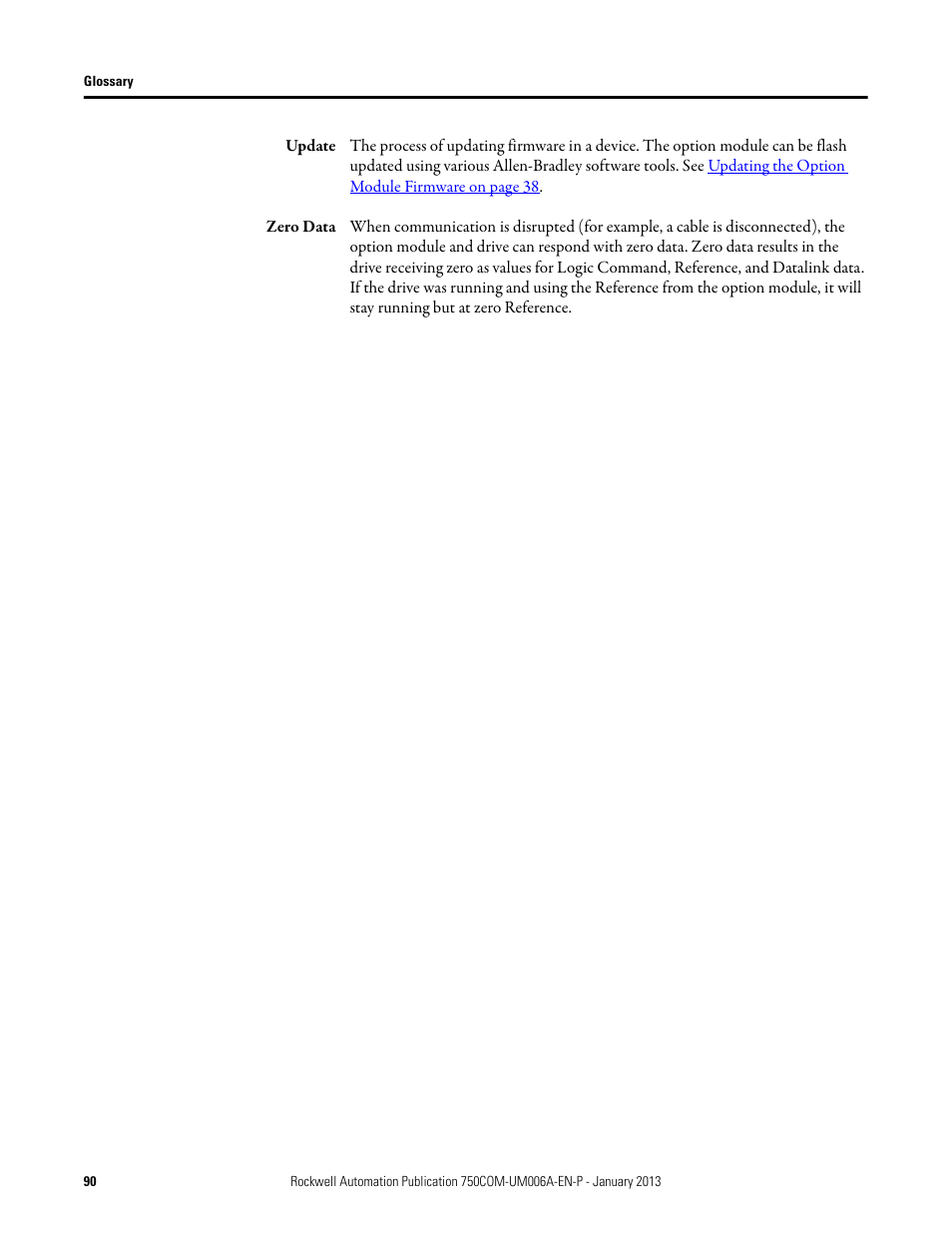 Rockwell Automation 20-750-PNET Profinet Single Port Option Module User Manual | Page 90 / 96
