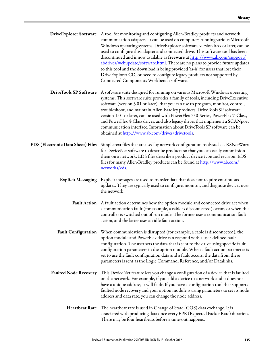 Rockwell Automation 20-750-DNET PowerFlex DeviceNet Option Module User Manual | Page 135 / 144