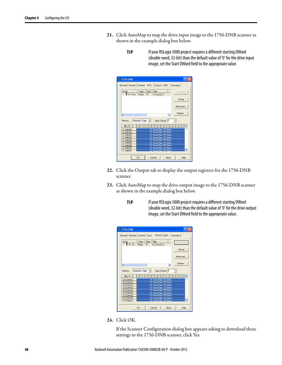 Rockwell Automation 20-750-DNET PowerFlex DeviceNet Option Module User Manual | Page 48 / 144