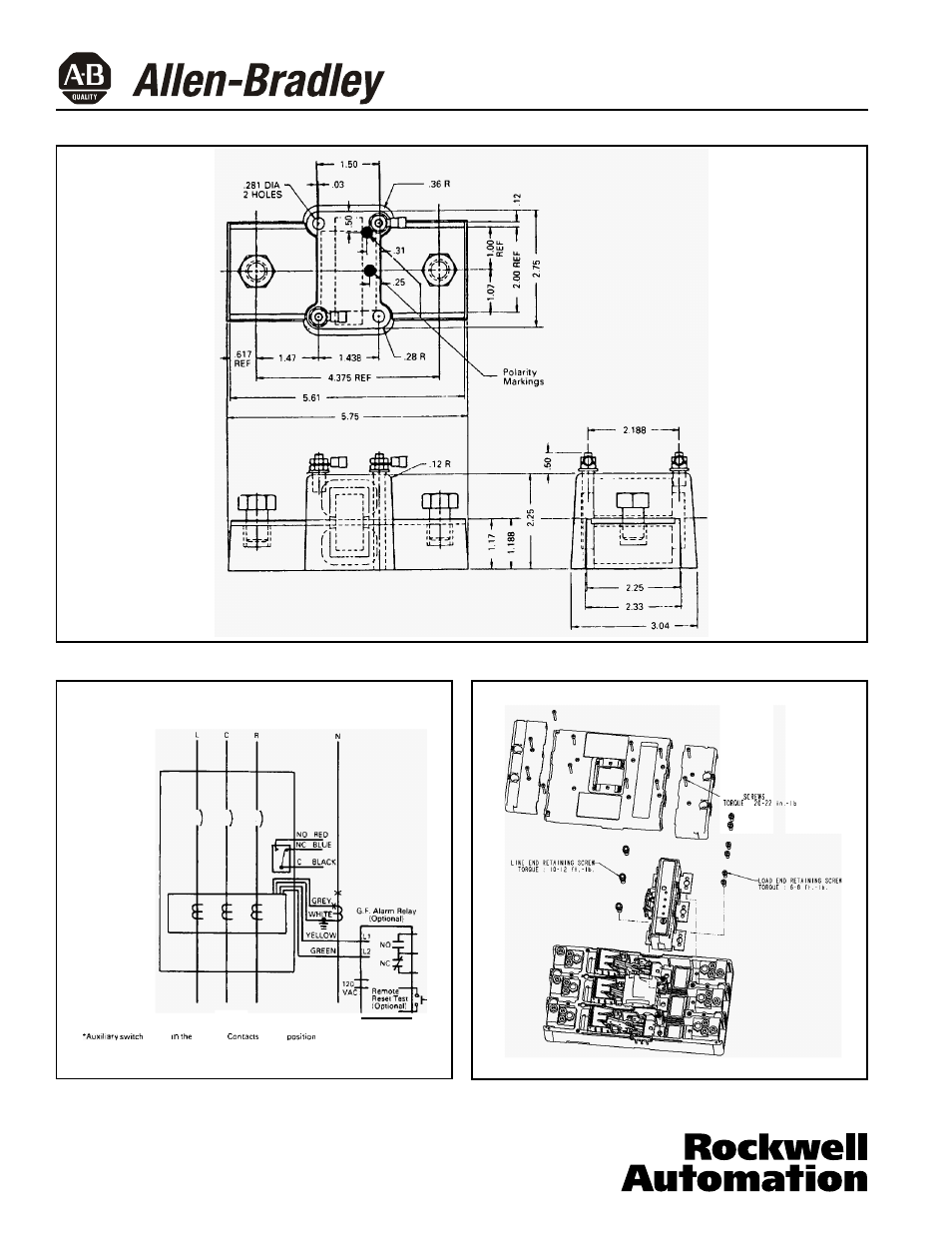 Rockwell Automation 140U Q, M frame CB Electronic RMS Trip Unit installation and operation User Manual | Page 4 / 14