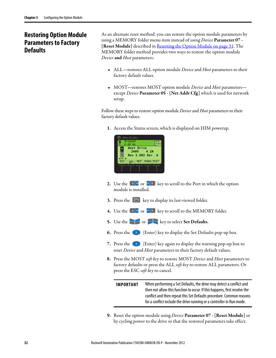 Rockwell Automation 20-750-CNETC PowerFlex Coaxial ControlNet Option Module User Manual | Page 32 / 150