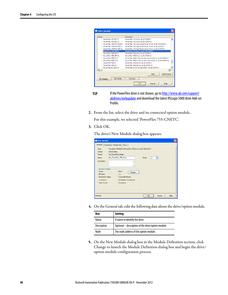 Rockwell Automation 20-750-CNETC PowerFlex Coaxial ControlNet Option Module User Manual | Page 40 / 150