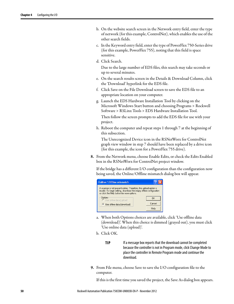 Rockwell Automation 20-750-CNETC PowerFlex Coaxial ControlNet Option Module User Manual | Page 50 / 150