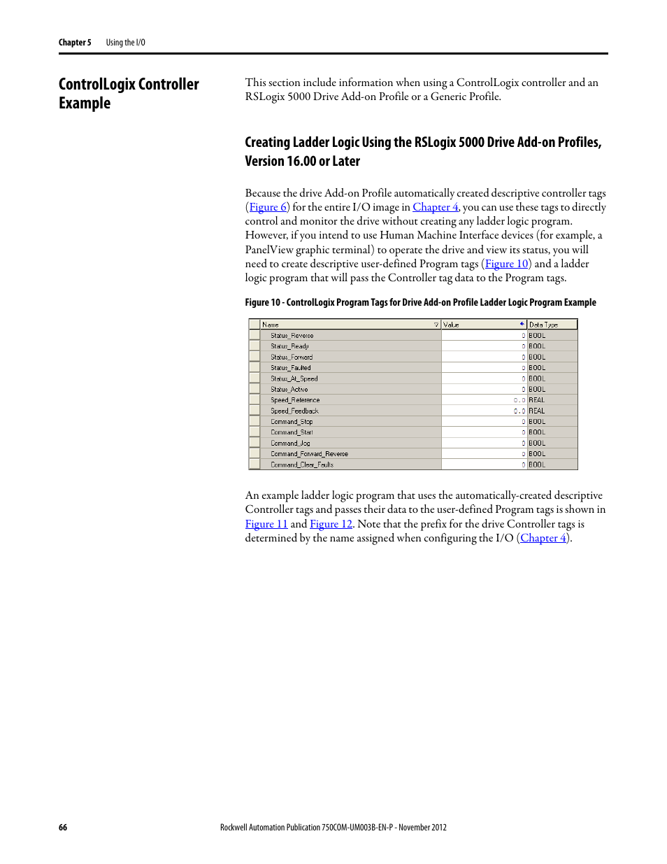 Controllogix controller example | Rockwell Automation 20-750-CNETC PowerFlex Coaxial ControlNet Option Module User Manual | Page 66 / 150
