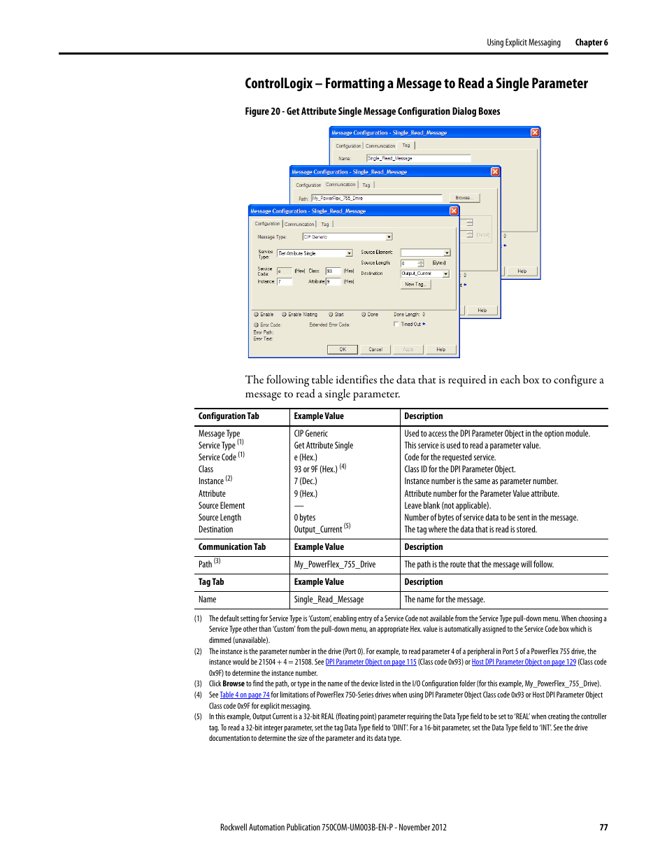 Rockwell Automation 20-750-CNETC PowerFlex Coaxial ControlNet Option Module User Manual | Page 77 / 150