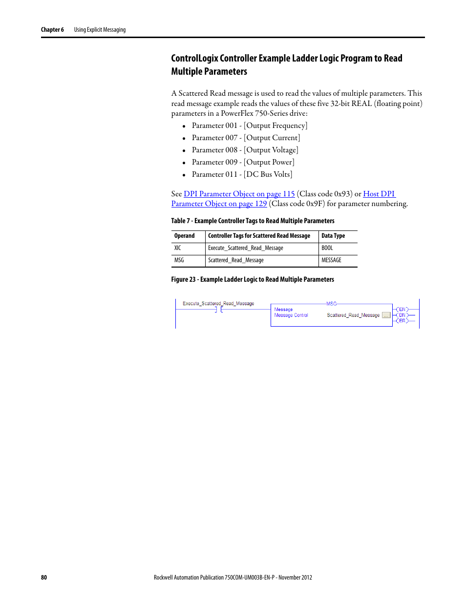 Rockwell Automation 20-750-CNETC PowerFlex Coaxial ControlNet Option Module User Manual | Page 80 / 150