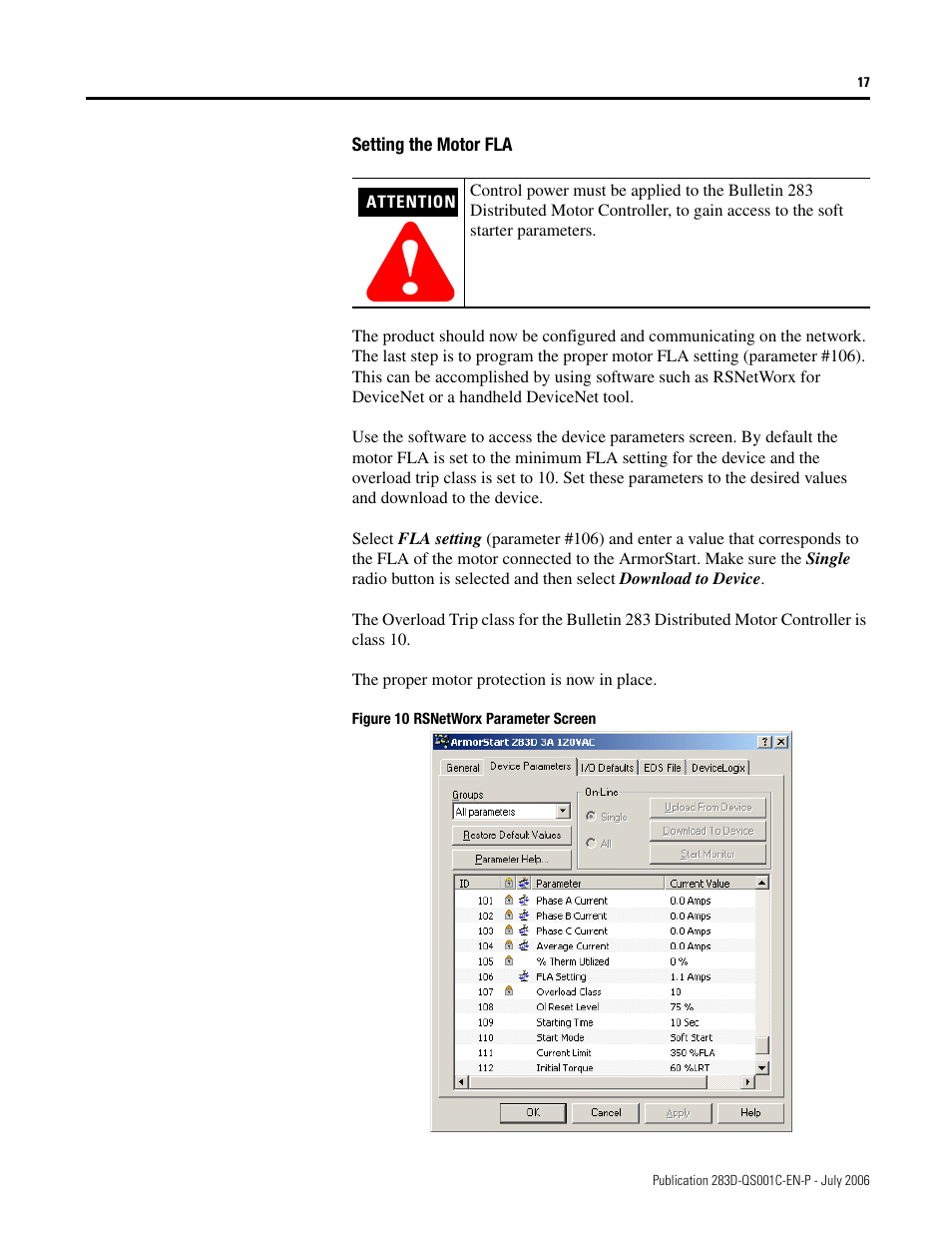Rockwell Automation 283D ArmorStart - Getting Started User Manual | Page 17 / 24