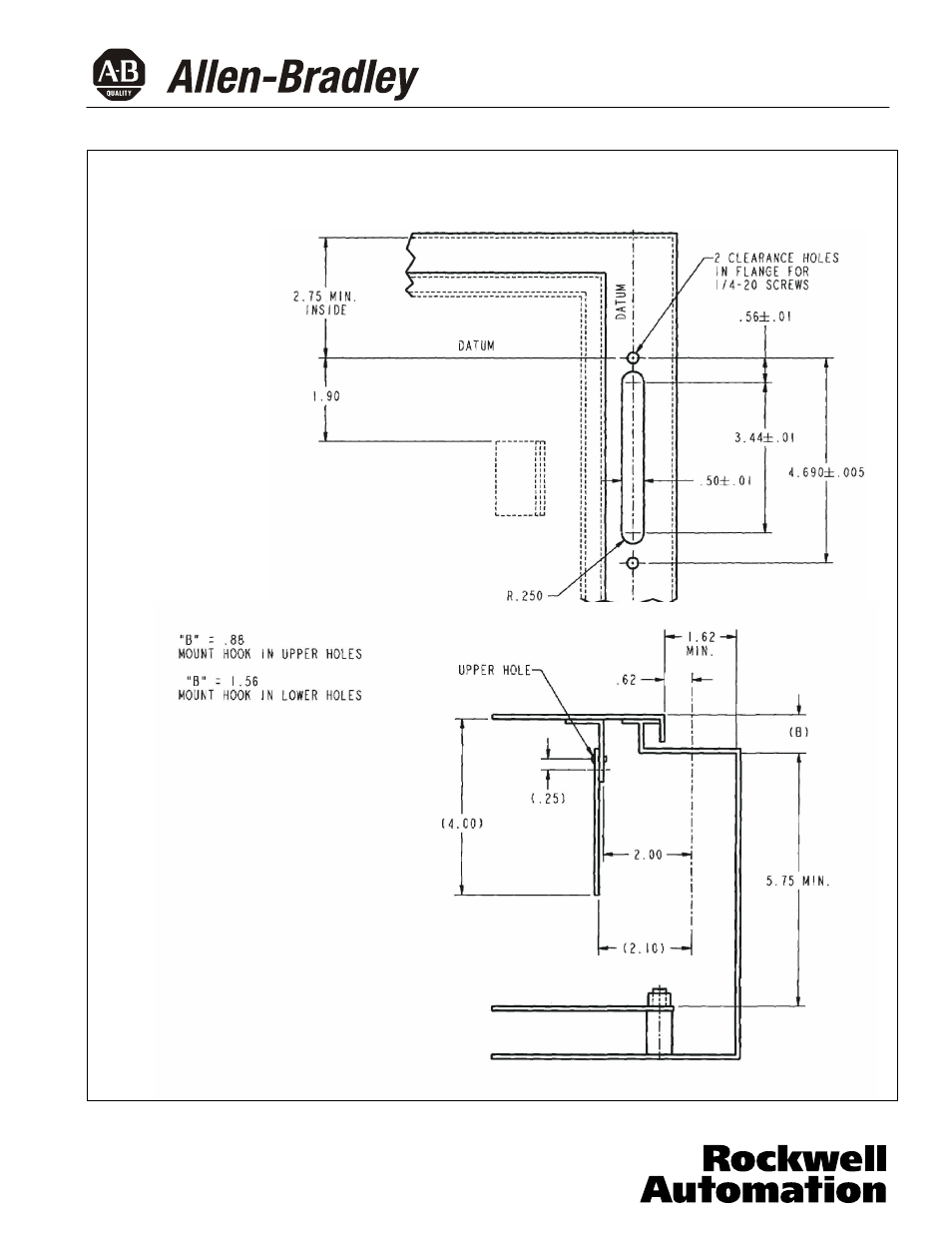 Rockwell Automation 140U N-Fame CB Drilling and Assembling Flex-Cable Handle Mechanism User Manual | Page 4 / 4