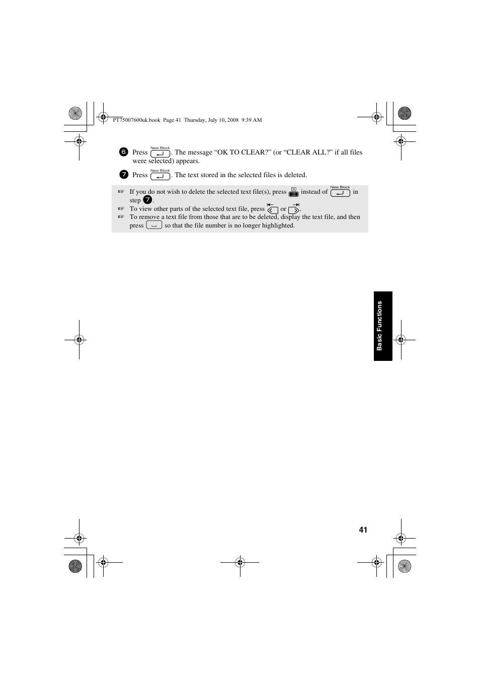 Brother P-TOUCH 7500 User Manual | Page 51 / 102