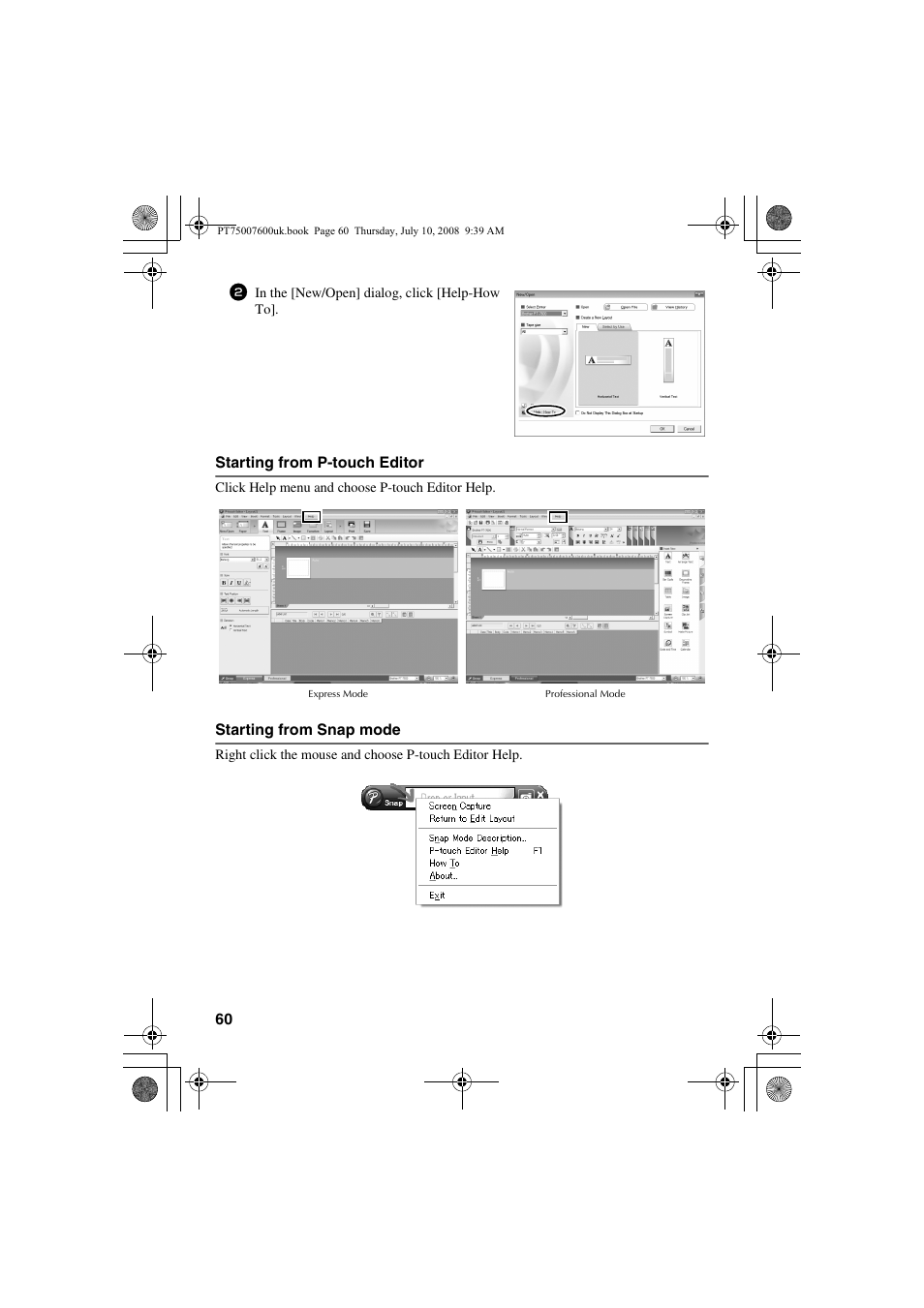 Brother P-TOUCH 7500 User Manual | Page 70 / 102