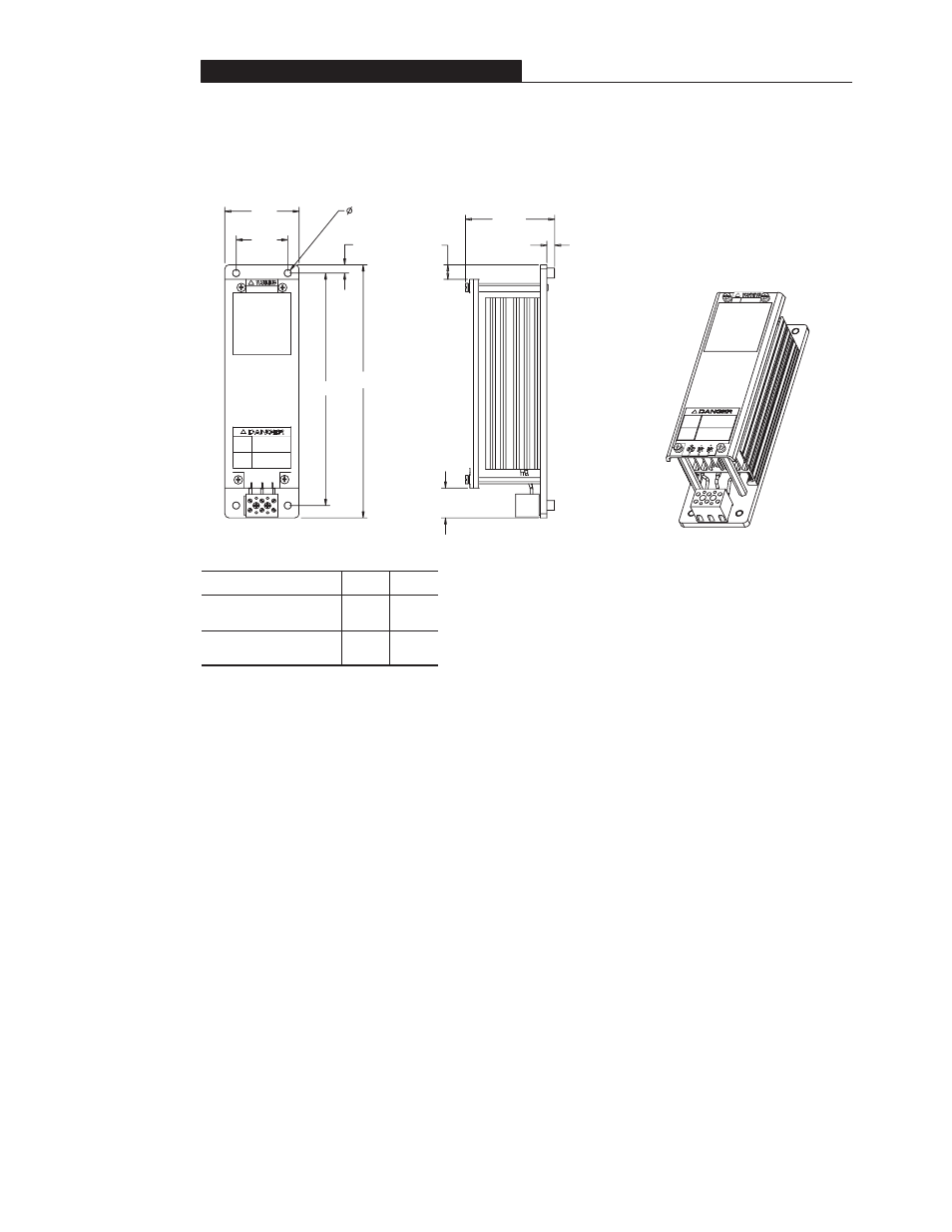 Approximate dimensions | Rockwell Automation 160 AC DRIVE SER B/FRN 5-6.XX User Manual | Page 49 / 60