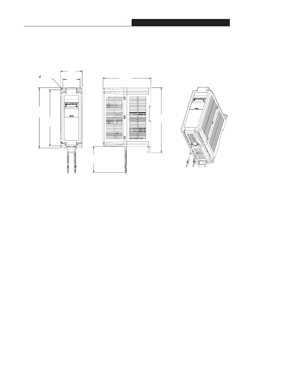 Approximate dimensions, continued | Rockwell Automation 160 AC DRIVE SER B/FRN 5-6.XX User Manual | Page 52 / 60