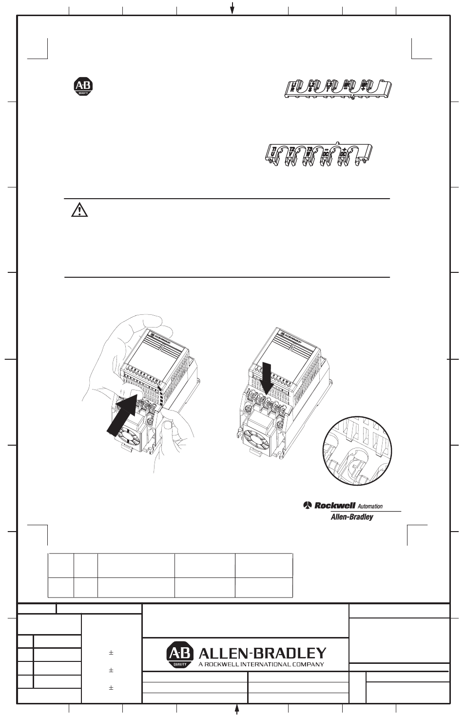 Rockwell Automation 160 Finger Guards Ser A User Manual | 1 page