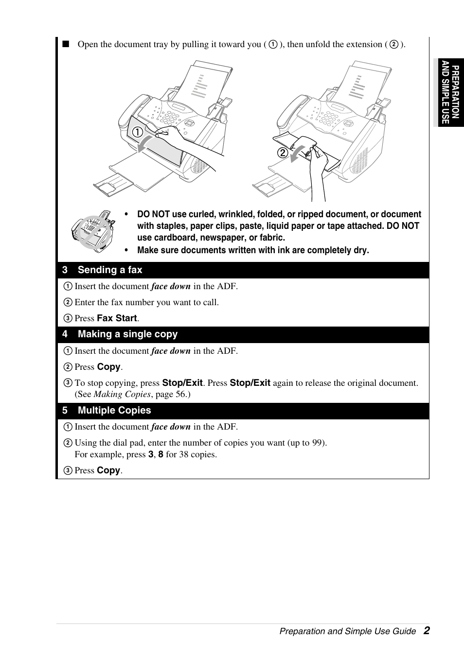 Brother 4800 User Manual | Page 13 / 174