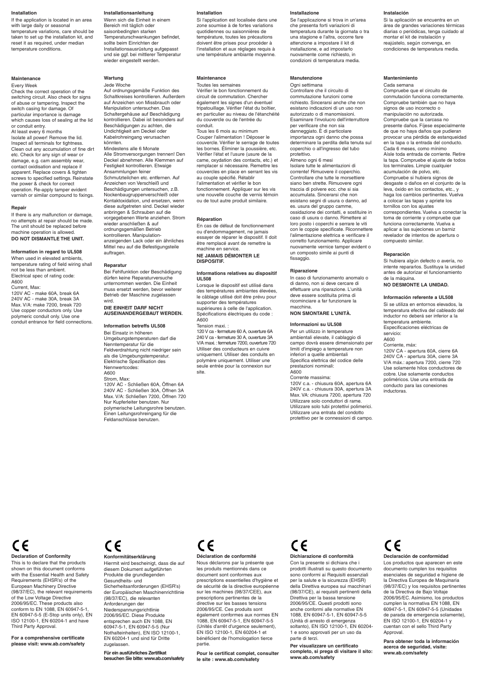 Rockwell Automation 440E Lifeline 4 Stainless Steel User Manual | Page 3 / 4